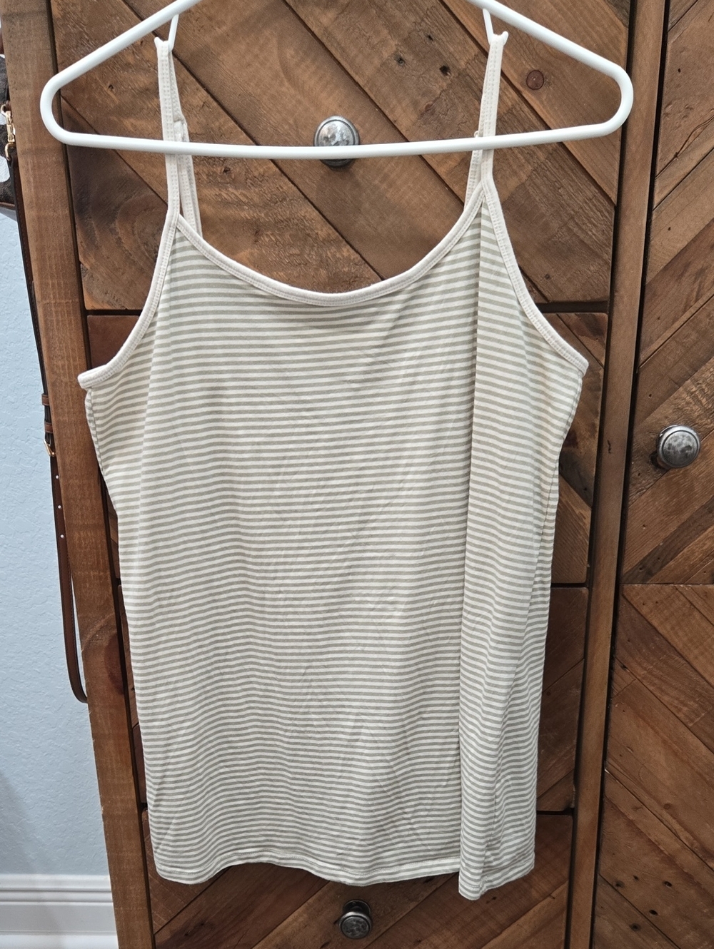 Torrid Foxi Cami Top Cream with Greyish Stripes  2X